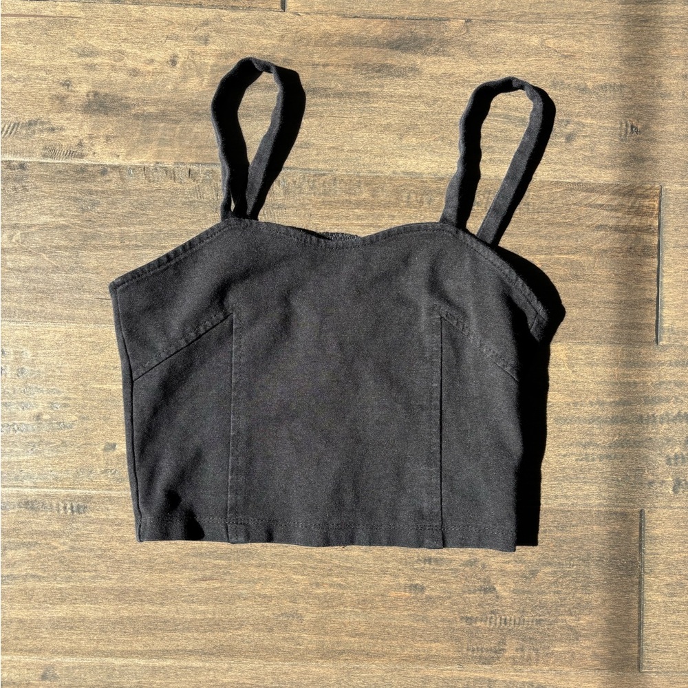 Brandy Melville Black Crop Top